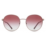 Giorgio Armani - Women Round Sunglasses - Rose Gold - Sunglasses - Giorgio Armani Eyewear