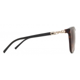 Giorgio Armani - Women Oversized Sunglasses - Dark Brown - Sunglasses - Giorgio Armani Eyewear