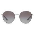 Giorgio Armani - Women Round Sunglasses - Silver - Sunglasses - Giorgio Armani Eyewear