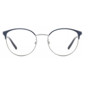 Giorgio Armani - Round Women Eyeglasses - Blue - Eyeglasses - Giorgio Armani Eyewear