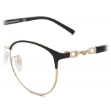 Giorgio Armani - Round Women Eyeglasses - Black - Eyeglasses - Giorgio Armani Eyewear