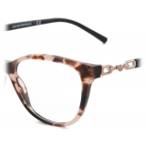 Giorgio Armani - Occhiali da Vista Donna Forma Irregolare - Rosa Cipria - Occhiali da Vista - Giorgio Armani Eyewear