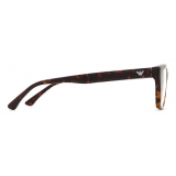 Giorgio Armani - Women’s Cat-Eye Eyeglasses - Dark Brown - Eyeglasses - Giorgio Armani Eyewear