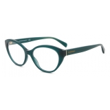 Giorgio Armani - Women's Cat-Eye Eyeglasses - Dark Green - Optical Glasses  - Giorgio Armani Eyewear - Avvenice