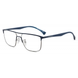 Giorgio Armani - Men’s Irregular Shape Eyeglasses - Blue - Eyeglasses - Giorgio Armani Eyewear