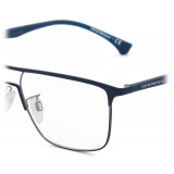 Giorgio Armani - Occhiali da Vista Uomo Forma Irregolare - Blu - Occhiali da Vista - Giorgio Armani Eyewear