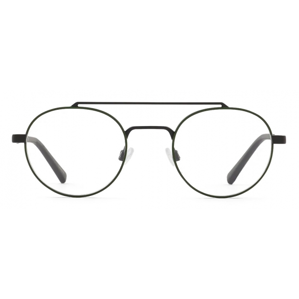Giorgio Armani - Men’s Round Eyeglasses - Military - Eyeglasses - Giorgio Armani Eyewear