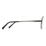 Giorgio Armani - Men’s Round Eyeglasses - Military - Eyeglasses - Giorgio Armani Eyewear