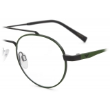 Giorgio Armani - Men’s Round Eyeglasses - Military - Eyeglasses - Giorgio Armani Eyewear