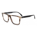 Giorgio Armani - Men’s Eyeglasses in Bio-Acetate - Grey - Eyeglasses - Giorgio Armani Eyewear