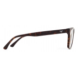 Giorgio Armani - Men’s Eyeglasses in Bio-Acetate - Brown - Eyeglasses - Giorgio Armani Eyewear