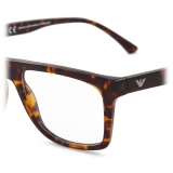 Giorgio Armani - Men’s Eyeglasses in Bio-Acetate - Brown - Eyeglasses - Giorgio Armani Eyewear