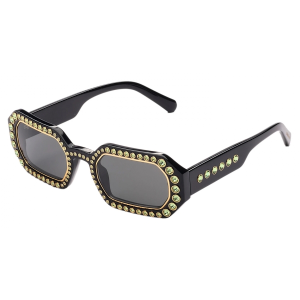 Swarovski - Swarovski Sunglasses - MIL002 - Black - Sunglasses - Swarovski Eyewear