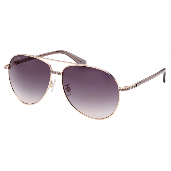 Swarovski - Swarovski Sunglasses - MIL002 - Black Rose Gold - Sunglasses - Swarovski Eyewear