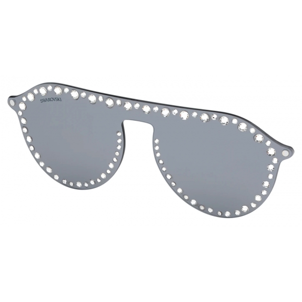 Swarovski - Swarovski Click-On Mask Sunglasses - SK5329-CL 16C - Gray - Sunglasses - Swarovski Eyewear