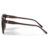 Jimmy Choo - Lidie - Dark Havana Cat-Eye Sunglasses with JC Monogram - Jimmy Choo Eyewear