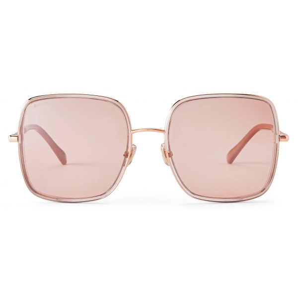 Jimmy choo glasses discount frames rose gold