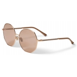 Jimmy Choo - Coral - Copper Gold Sunglasses with Glitter - Jimmy Choo Eyewear
