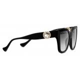 Gucci - Rectangular Sunglasses - Black Injection - Gucci Eyewear