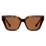 Gucci - Rectangular Sunglasses - Tortoiseshell Injection - Gucci Eyewear