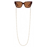 Gucci - Rectangular Sunglasses - Tortoiseshell Injection - Gucci Eyewear