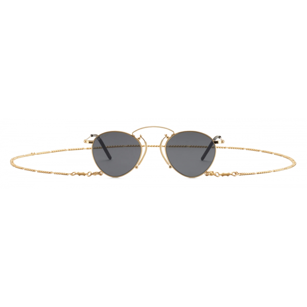 Gucci Eyewear round-frame Chain Sunglasses - White