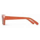 Stella McCartney - Bold Geometric Sunglasses - Shiny Orange Warm Brown - Sunglasses - Stella McCartney Eyewear