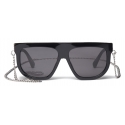 Stella McCartney - Occhiali da Sole Geometrici - Grigio Fumo - Occhiali da Sole - Stella McCartney Eyewear