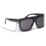 Stella McCartney - Occhiali da Sole Geometrici - Grigio Fumo - Occhiali da Sole - Stella McCartney Eyewear