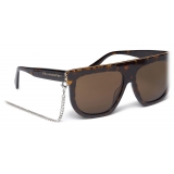 Stella McCartney - Occhiali da Sole Geometrici - Avana Scuro - Occhiali da Sole - Stella McCartney Eyewear