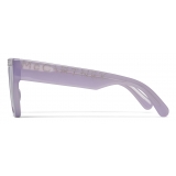 Stella McCartney - Geometric Sunglasses - Shiny Lilac Brown - Sunglasses - Stella McCartney Eyewear