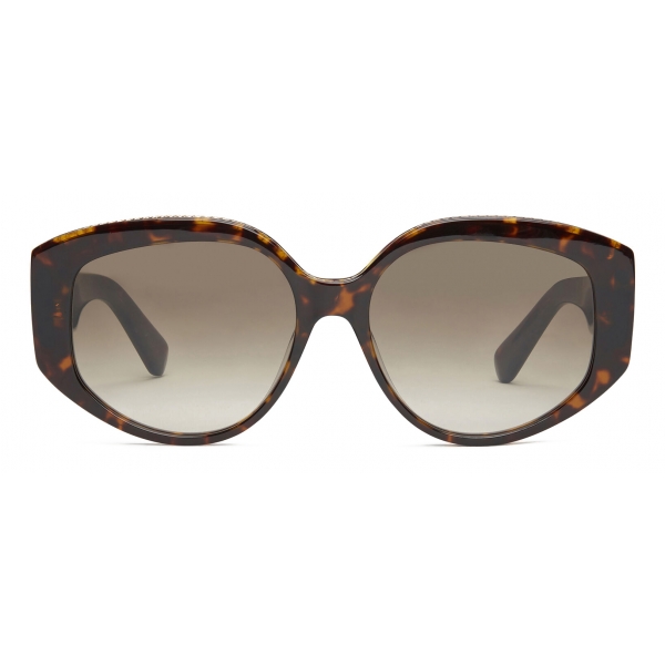 Stella McCartney - Oval Sunglasses - Dark Havana Brown - Sunglasses - Stella McCartney Eyewear