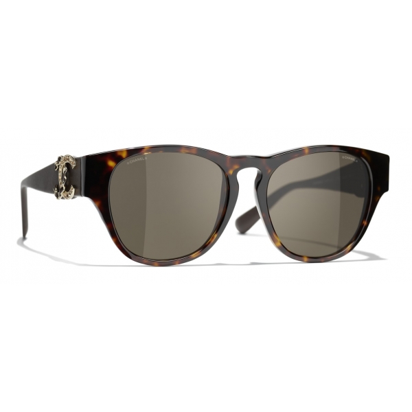 Chanel - Square Sunglasses - Dark Tortoise Brown - Chanel Eyewear