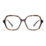 Chanel - Occhiali da Sole a Farfalla - Tartaruga Scuro Blu - Chanel Eyewear