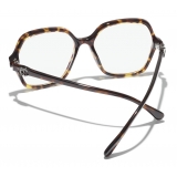 Chanel - Occhiali da Sole a Farfalla - Tartaruga Scuro Blu - Chanel Eyewear