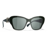 Chanel - Butterfly Sunglasses - Dark Green - Chanel Eyewear