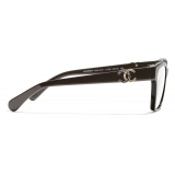 Chanel - Occhiali da Sole Cat Eye - Marrone Blu - Chanel Eyewear