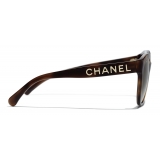 Chanel - Occhiali da Sole Pantos - Tartaruga Marrone - Chanel Eyewear