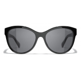 Chanel - Occhiali da Sole Pantos - Nero Grigio - Chanel Eyewear