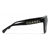 Chanel - Occhiali da Sole Pantos - Nero Grigio - Chanel Eyewear