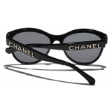 Chanel - Occhiali da Sole Pantos - Nero Grigio - Chanel Eyewear