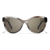 Chanel - Occhiali da Sole Pantos - Marrone - Chanel Eyewear