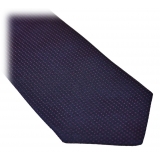 Fefè Napoli - Blue Pois Business Silk Jacquard Tie - Ties - Handmade in Italy - Luxury Exclusive Collection