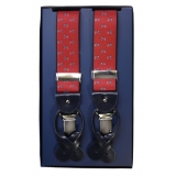 Fefè Napoli - Bretelle Special Dandy Rosso - Bretelle - Handmade in Italy - Luxury Exclusive Collection