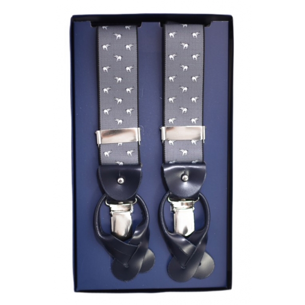 What colour suspenders and tie should I wear with a medium grey suit with  an electric blue lining and a white shirt? - Quora