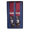 Fefè Napoli - Bretelle Raso Gentleman Bordeaux - Bretelle - Handmade in Italy - Luxury Exclusive Collection