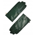 Fefè Napoli - Men's Olive Green Leather Gloves - Gloves - Handmade in Italy - Luxury Exclusive Collection