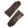 Fefè Napoli - Brown Leather Woman Gloves - Gloves - Handmade in Italy - Luxury Exclusive Collection