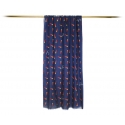 Fefè Napoli - Blue Lucky Horn Scaramantia Wool Scarf - Scarves and Foulards - Handmade in Italy - Luxury Exclusive Collection