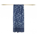 Fefè Napoli - Blue Napoli Scaramantia Wool Scarf - Scarves and Foulards - Handmade in Italy - Luxury Exclusive Collection